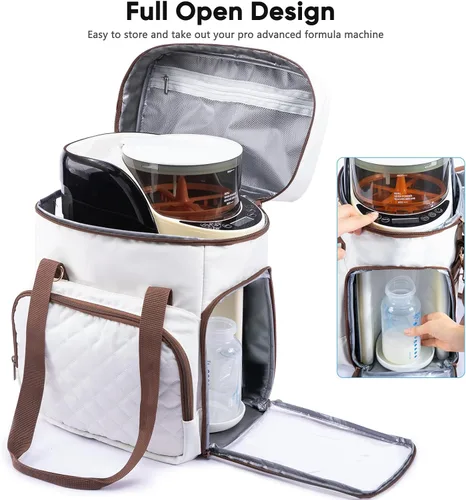 Miniatura 3 de SFYBYHEART Estuche de transporte compatible con Baby Brezza Formula Pro Advanced Formula Pro - Bolsa de transporte para mezclador de fórmula