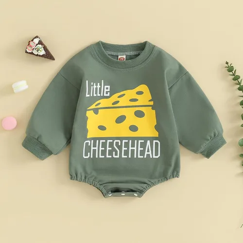 Miniatura 2 de Amiblvowa Baby Boy Girl Football Outfit Game Day Jumpsuit Infant Bubble Football Sweatshirt Romper Bodysuit Fall Clothes