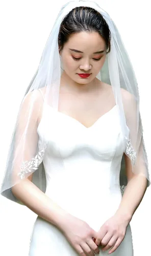 HONGMEI Velo de novia con peine hojas de flores de una sola capa velo corto adornado Marfil claro corto