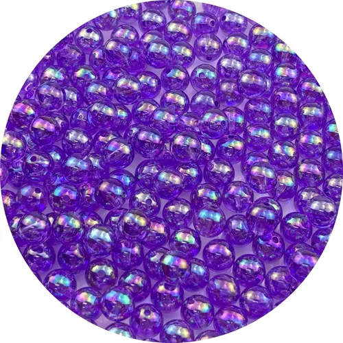 Miniatura 94 de 2000 cuentas redondas acrílicas de 0.157 pulgadas (0.157 in), cuentas espaciadoras de colores AB con agujero para bricolaje, pulseras, collares