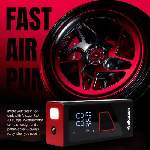 Miniatura 4 de Inflador de neumáticos, compresor de aire portátil, inflador portátil de 150 PSI para automóvil, bomba de aire para neumáticos de automóvil