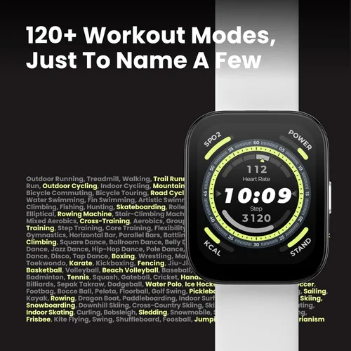 Miniatura 3 de Amazfit Bip 5 - Reloj inteligente de 1.811 in, GPS, Tienda Alexa integrado, llamadas Bluetooth, batería de 10 días, frecuencia cardíaca y VO2 Max