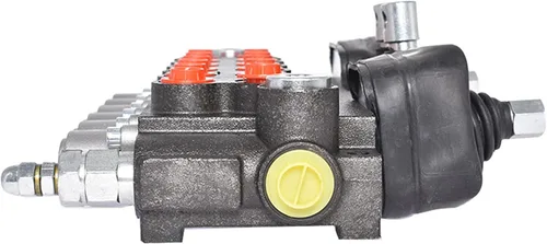 Miniatura 6 de Válvula de control direccional de retroexcavadora hidráulica de 2 joysticks, 6 carretes, 11 GPM