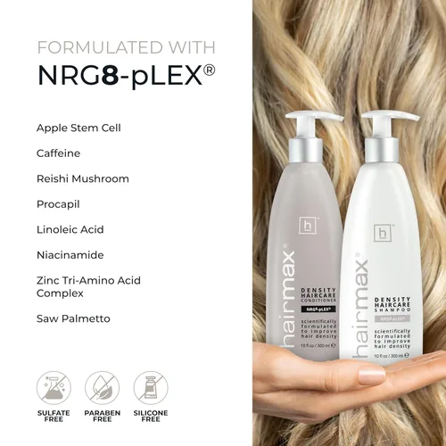 Miniatura 5 de Hairmax Champú y acondicionador Fórmula antiadelgazamiento Terapia avanzada para cabello y cuero cabelludo para adelgazar el cabello Limpia
