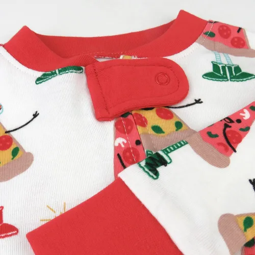Miniatura 2 de HonestBaby Non-Slip Footed Holiday Pajamas One-Piece Sleeper Zip-Front Pjs Organic Cotton for Baby Boys, Girls, Unisex