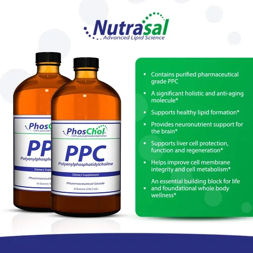 Miniatura 3 de Nutrasal PhosChol PPC Polienil FosfatidilColina Suplemento de colina 3000mg Líquido 16 oz