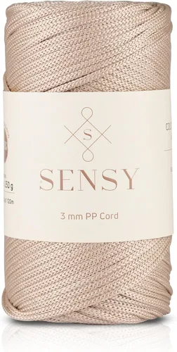 Miniatura 88 de Sensy - Cuerda de poliéster prémium de 0.118 pulgadas (0.118 in), 131 yardas, 100% polipropileno, cordón de macramé, cuerda de ganchillo de 0.118