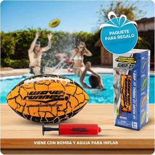 Miniatura 7 de Wave Runner Grip It, tamaño 9.25 pulgadas, fútbol acuático, juguetes de playa, juegos para niños al aire libre para verano, juguetes de piscina