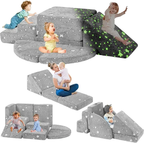 5 piezas de bloques de espuma para escalar para niños pequeños de 1 a 3 años, juguetes de escalada para niños pequeños con prioridad en seguridad