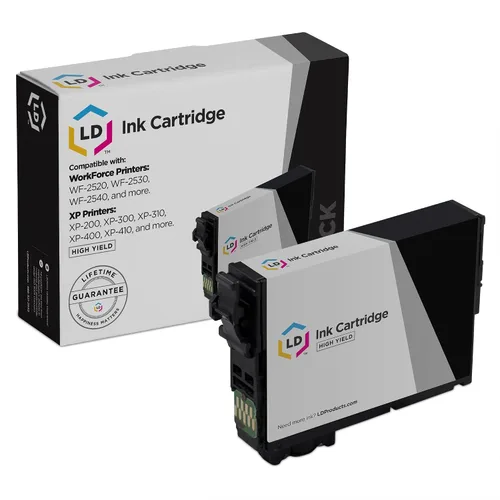 Epson cartuchos reconstruidos T200 XL/T200 HY, color negro T200XL120, cian T200XL220, magenta T200XL320 y amarillo T200XL420, Negro alto rendimiento