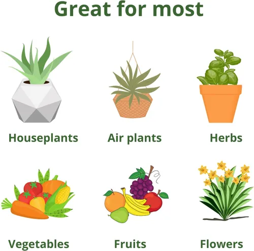 Miniatura 2 de GS Plant Foods Fertilizante soluble en agua multiusos 20-20-20, alimento vegetal equilibrado NPK con micronutrientes, contiene algas marinas