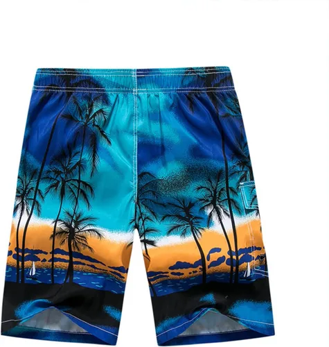Miniatura 5 de Yuzhih Pantalones cortos de gran tamaño para hombre, cintura elástica, pantalones ajustados con cordón, pantalones cortos casuales de playa al aire