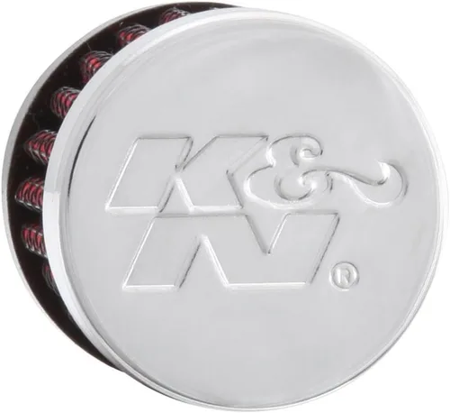 Miniatura 4 de K&N Filtro de aire de ventilación/respiradero: Alto rendimiento, Premium, lavable, Reemplazo del filtro del motor: Diámetro de la brida: 0.3125 in