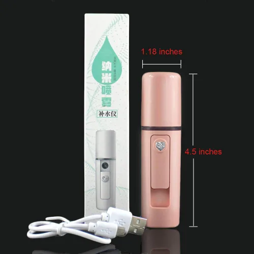 Miniatura 7 de Nano Facial Mister Humidificador de atomización hidratante de niebla fría vaporizador facial práctico pulverizador hidratante e hidratante para Rosa