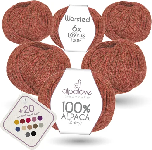 Miniatura 22 de Set de Lana Abultada (6 x 50 g) Súper Suave de Alpaca Bebé para Tejer Antracita 300 Metros