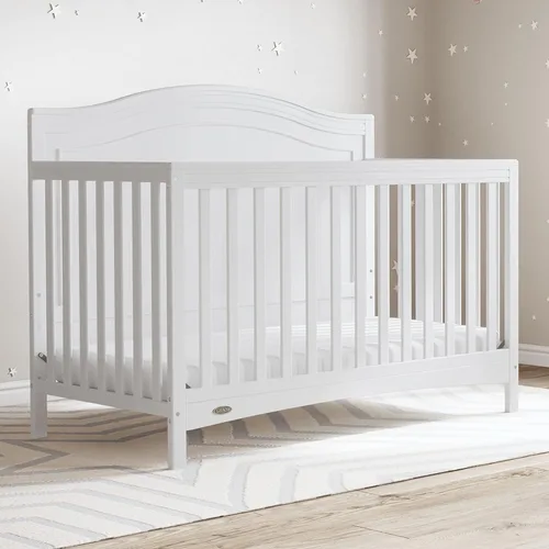 Miniatura 2 de Graco Paris - Cuna convertible 4 en 1 (blanco) – Certificada GREENGUARD Gold, se convierte en cama infantil y diván, compatible con colchón de cuna