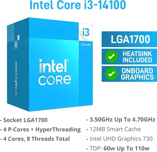 Miniatura 2 de Dell Computadoras de escritorio Pro 2026 para el hogar y la empresa, Copilot AI, procesador i3-14100 de 14ª generación, 8 GB DDR5 RAM, 512 GB PCIe