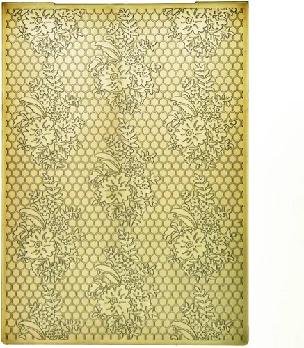 Flores Honeycomb Fondo Plástico Repujado Carpetas para Hacer Tarjetas Scrapbooking y Otras Artesanías de Papel 3010928