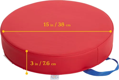 Miniatura 2 de ECR4Kids SoftZone Carry Me - Cojines de piso para asientos flexibles de aula, espuma de 3 pulgadas