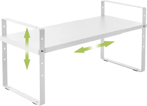 Across-Star Organizador de Estante Expandible para Gabinete, Soporte de Estantes Apilables de Almacenamiento para Mostrador de Cocina, Estante de