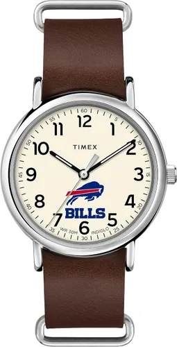 Miniatura 8 de Correa de cuero de cuarzo NFL Weekender de 1.575 in para hombre