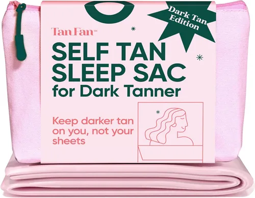 Saco de dormir para bronceador oscuro Tan Fan: mantén las sábanas limpias de manchas oscuras, 100% poliéster, parte inferior más gruesa y superior