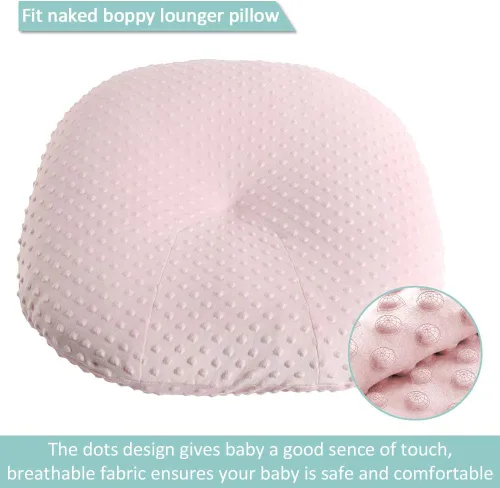 Miniatura 2 de OWLOWLA Funda para tumbona para recién nacido, funda extraíble Minky para tumbona recién nacida para bebé niño y niña (rosa rubor)