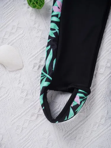Miniatura 5 de MSemis Traje de baño de una pieza con protección solar UPF 50+ para niños y niñas grandes