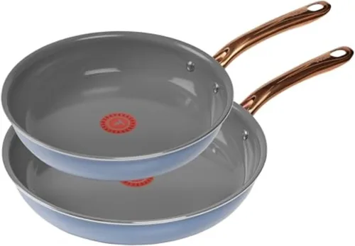 Miniatura 15 de T-Fal Preserve Ceramic, juego de utensilios de cocina antiadherentes de 13 piezas, apto para horno y asador hasta 350°F, incluye olla de cocción Azul