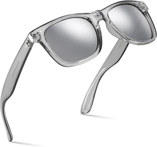 Retro Rewind lentes de sol con montura translúcida, coloridos, tipo neón, de los años 80, espejados, para hombres y mujeres