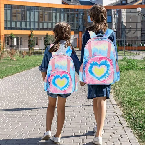 Miniatura 5 de BTOOP Mochila para niños y niñas, mochila con clip para el pecho, Blue-Love