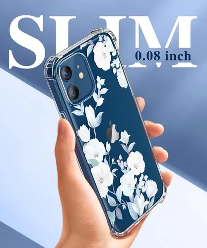 Miniatura 6 de GVIEWIN - Funda para iPhone 12 y iPhone 12 Pro con protector de pantalla + protector de lente de cámara, funda transparente suave y flexible
