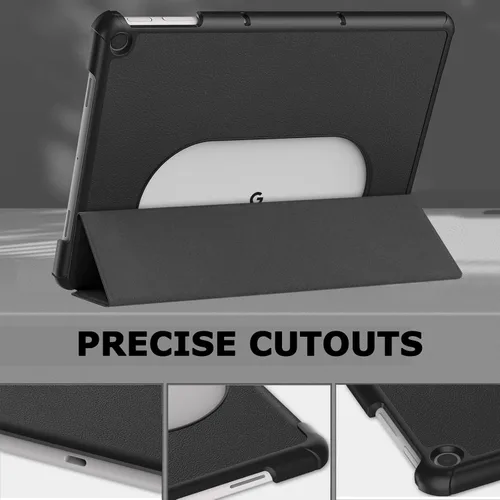 Miniatura 2 de NINKI Funda para tablet Google Pixel – Cuero, policarbonato duro a prueba de golpes + carcasa trasera de piel sintética, funda ligera con soporte