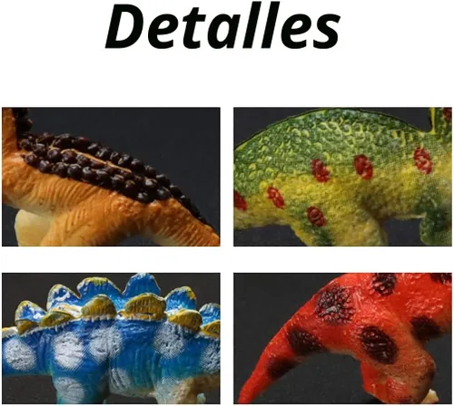 Miniatura 5 de HAPTIME Figuras de dinosaurio mini surtidas de plástico, pequeña figurita de dinosaurio, juguete pequeño de dino de 1.5 pulgadas - 3 pulgadas, ideal
