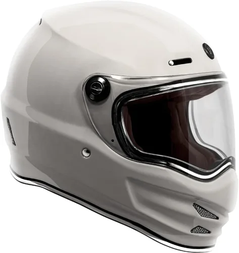 Miniatura 3 de Casco Torc T-9 Retro de Cara Completa Deep Stage Blanco satinado
