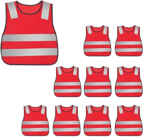 Miniatura 7 de AIEOE Kids High Visibility Safety Vest Reflective Running Lightweight Traffic Walking Breathable Construction Vest