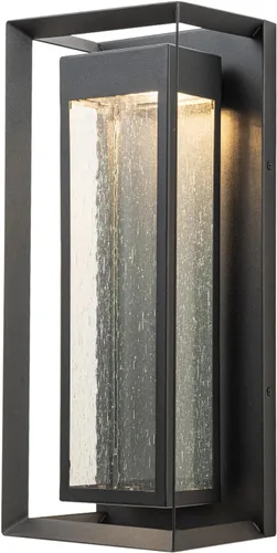 Luces LED de pared para exteriores, luz negra para porche delantero exterior, montaje en pared, accesorios de iluminación modernos, aplique de pared