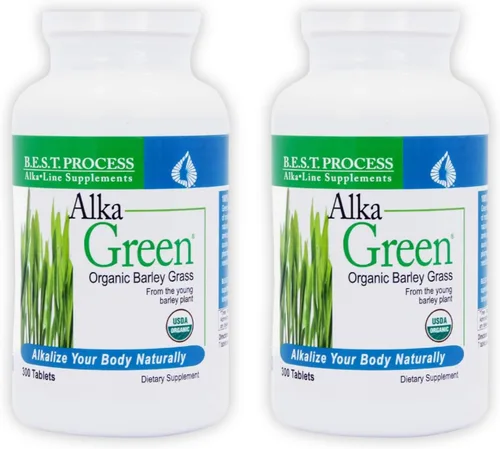 Miniatura 10 de Alka•Green Tablets Mejor Proceso Alcalino - Suplemento de hierba de cebada orgánica densa en nutrientes - Fuente natural de enzimas y aminoácidos