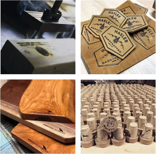 Miniatura 8 de Arokimi Hierro de marca personalizado para carpinteros, sello de leña, hierro de marca para madera, hierro de marca personalizado para regalo
