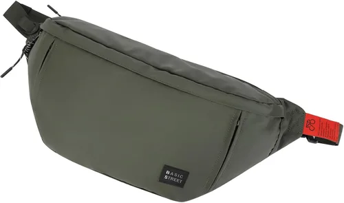 Miniatura 10 de Riñonera cruzada grande de moda para hombres y mujeres, resistente al agua, riñonera, bolsa para cinturón con 5 bolsillos con cremallera, transporte