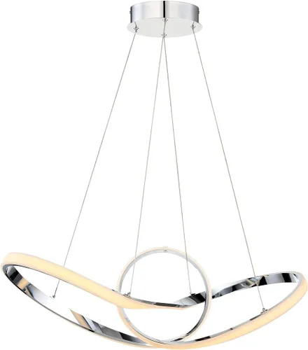 Miniatura 9 de WAC Lighting Colgante LED Vornado 23in 3000K en Cromo Cromado