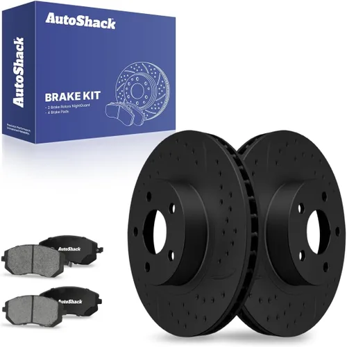Miniatura 12 de AutoShack 10.91" (277 mm) Rotores de freno ventilados delanteros + pastillas de freno cerámicas de reemplazo para 2002-2010 Subaru Impreza 2003-2005