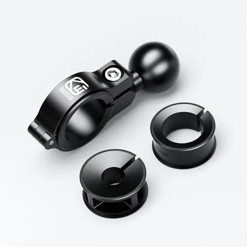 Miniatura 8 de BRCOVAN Base de montaje de manillar de aleación de aluminio con bola de TPU de 1 '' Compatible with RAM Mounts B Size 1 Inch Ball Double Socket