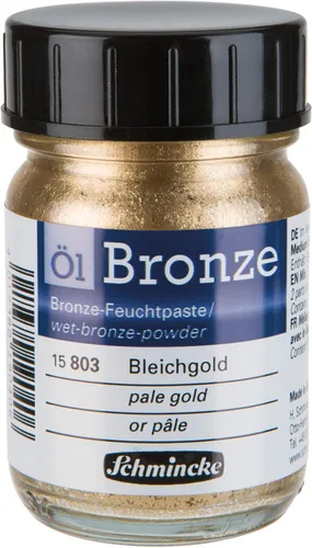 Miniatura 19 de Schmincke - Aqua-Bronze, oro pálido rico, 20 ml, 15 812 032, efectos metálicos brillantes en pinturas gouache y acuarela, papel, cartón, tabla