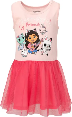 Miniatura 3 de DREAMWORKS GABBY'S DOLLHOUSE Cakey Cat Gabby Kitty Fairy Pandy Paws Mercat - Vestido de tul para niñas pequeñas y grandes