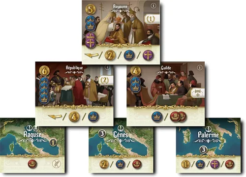 Miniatura 6 de Virtù - Juego de mesa con temática renacentista italiana, juego de estrategia profunda para adultos y adolescentes a partir de 14 años, 2 a 5