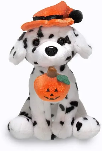 Miniatura 14 de Plushland Halloween Pawpals - Juguete de peluche de 8 pulgadas para cachorro, con sombrero y linterna Jack O Lantern de Halloween, calabaza