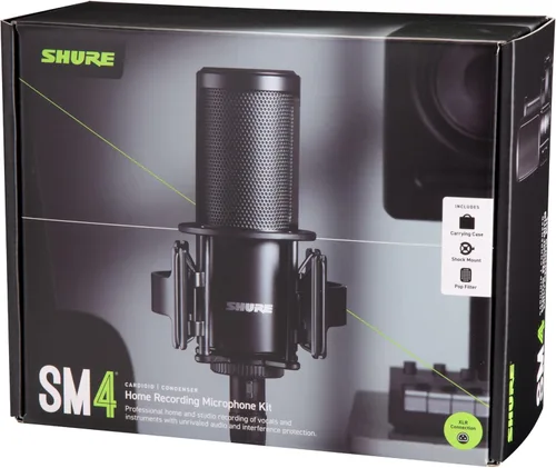 Miniatura 8 de Kit de Micrófono de Grabación de Estudio Shure SM4, Micrófono de Condensador XLR para Estudio en Casa con Audio Listo para Mezcla - Construcción