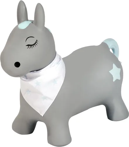 Miniatura 13 de Kindsgut Conejo de tolva de animales hinchables para niños, diseñado en Alemania, colores divertidos y modernos, bomba de aire incluida
