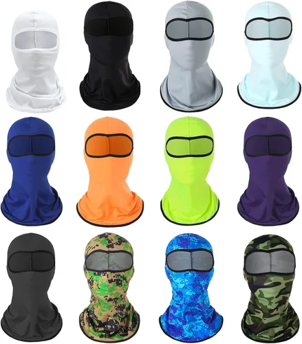 Miniatura 7 de Pasamontañas para la cara, polaina de cuello refrescante para verano, protector UV, bufanda de esquí para hombres y mujeres, pasamontañas